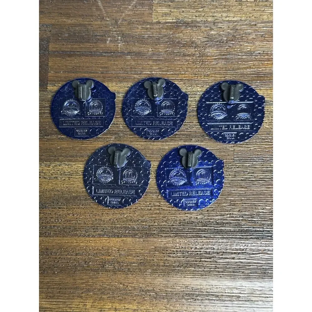Disney Parks 10 Years Pin Trading Set of 5 Mystery Limited Release 2010 - Picture 7 of 8